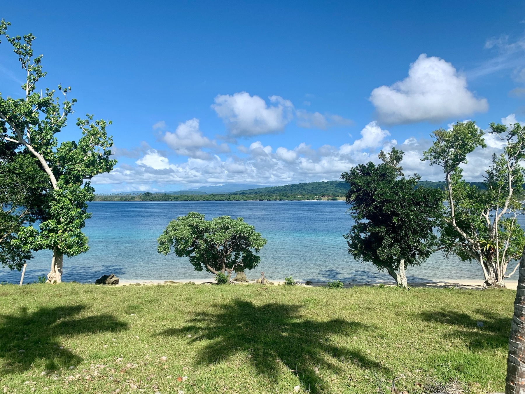 Beachfront land parcels with lawn and lagoon frontage at Lapita Beach, Aore Island